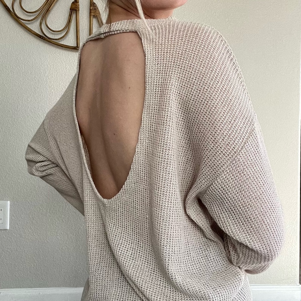 Open-Back Sweater - Picture 2 of 7